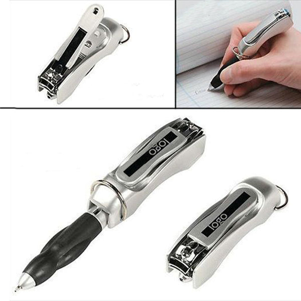 Creative Multifunction Folded Nail Clippers Ballpoint Pen