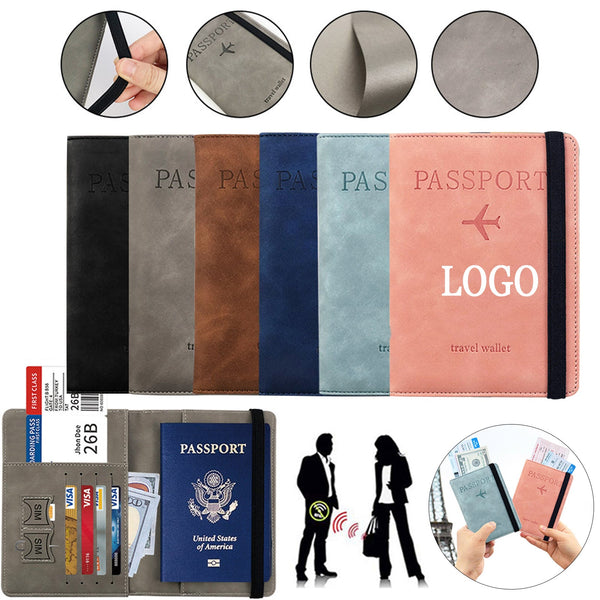 PU leather multifunctional passport bag