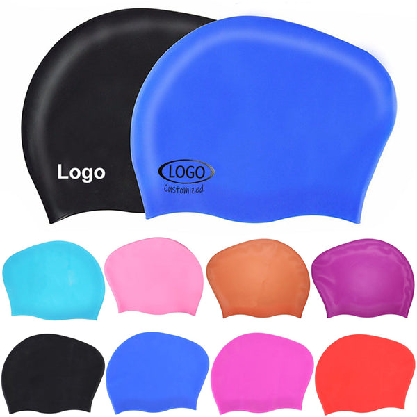 Long Hair Silicone Swim Cap