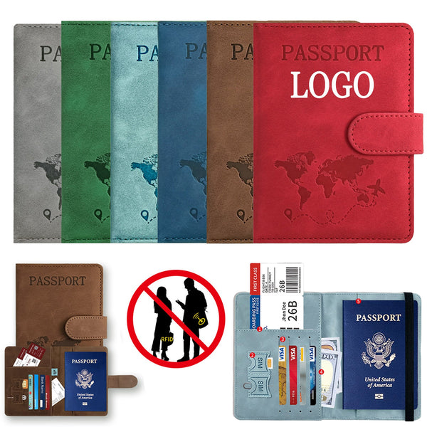 Magnetic buckle passport cover