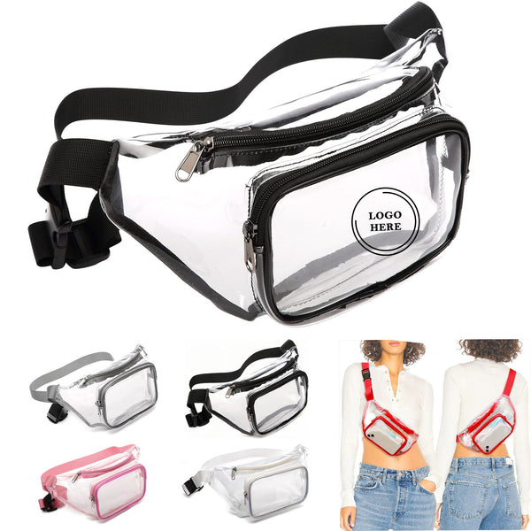 Stadium Approved Clear Fanny Pack with Dual Pockets