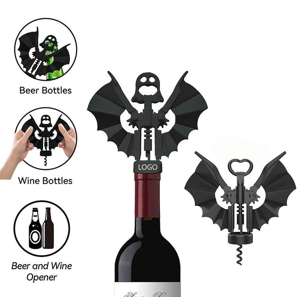 Bat Shape Leather Keychain