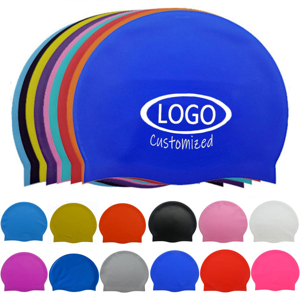 Adult Silicone Flat Swim Cap