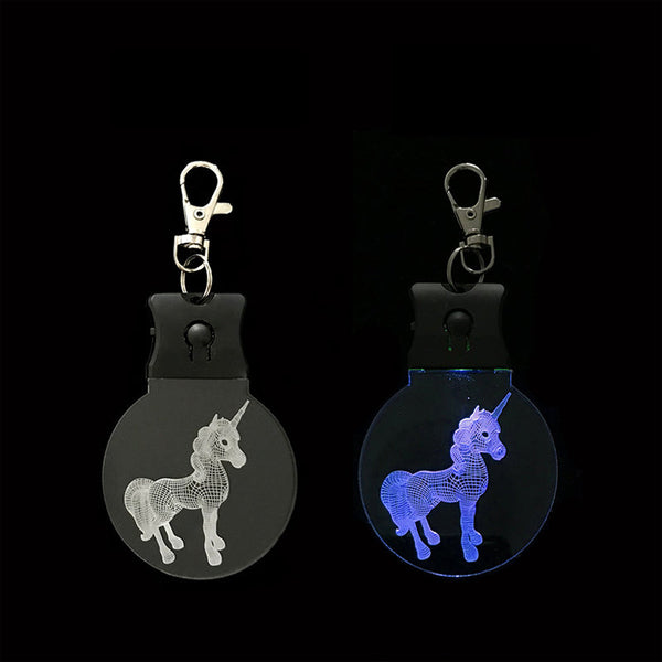 Customized Acrylic Shape Led Lighted Keychain
