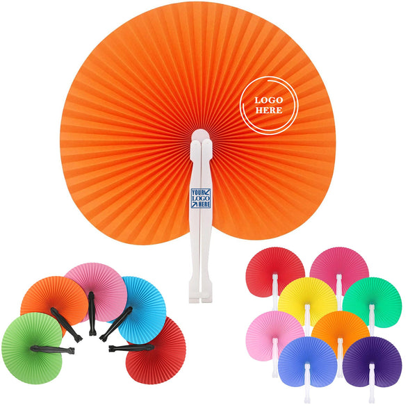 Colorful Folding Paper Fan