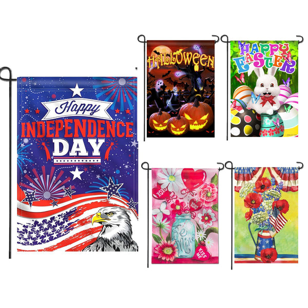 12" x 18" Custom Double Sided Garden Banner