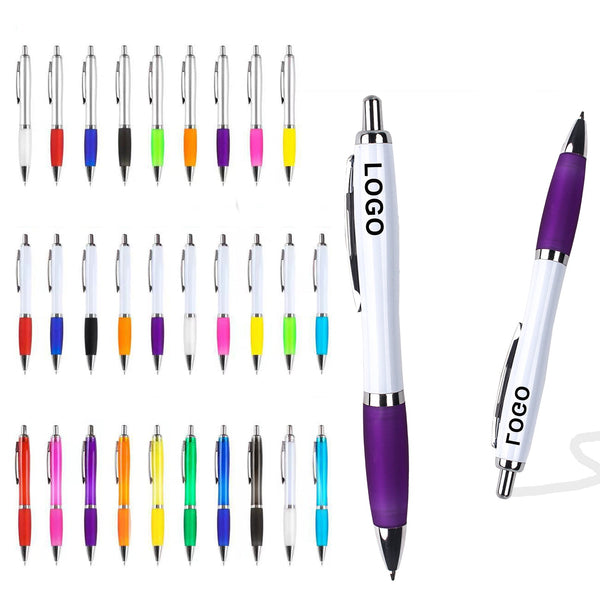 Plastic Push Ballpoint Pen