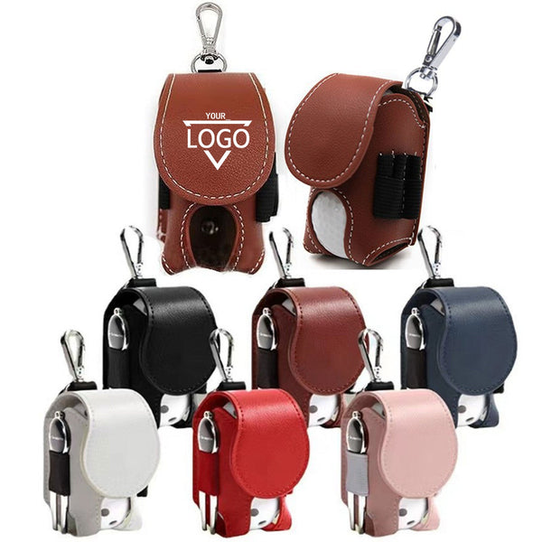 PU Leather Golf Ball Bag