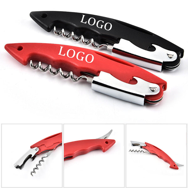 Fish tail shrimp head knife stainless wine bottle opener