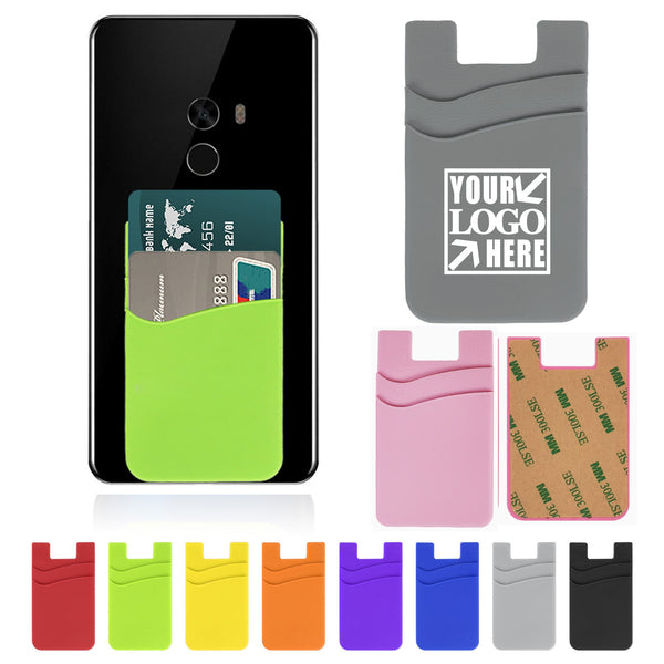 Double Pocket Silicone Phone Wallet